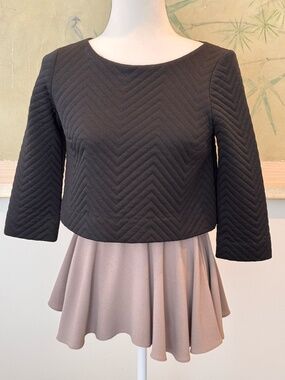 Amadi Black and Lilac Layered Top